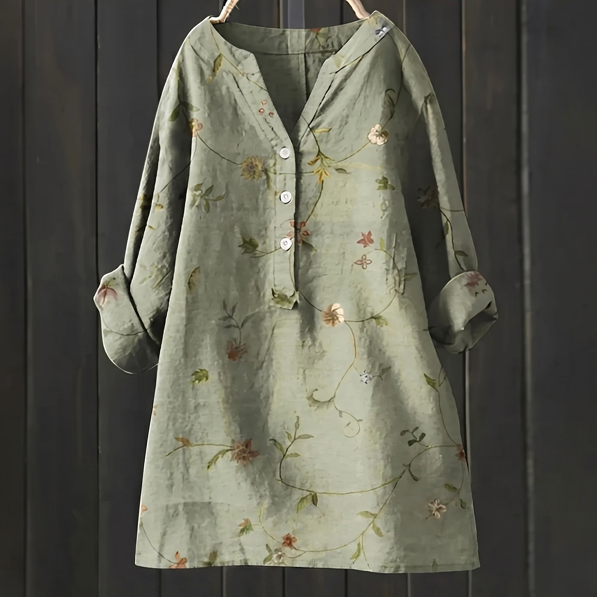 Leah - Blusa Floral Elegante y Confortable