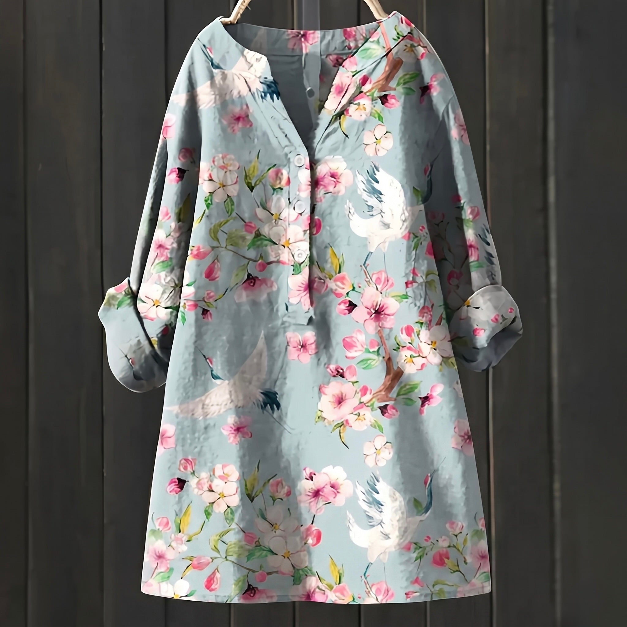 Leah - Blusa Floral Elegante y Confortable