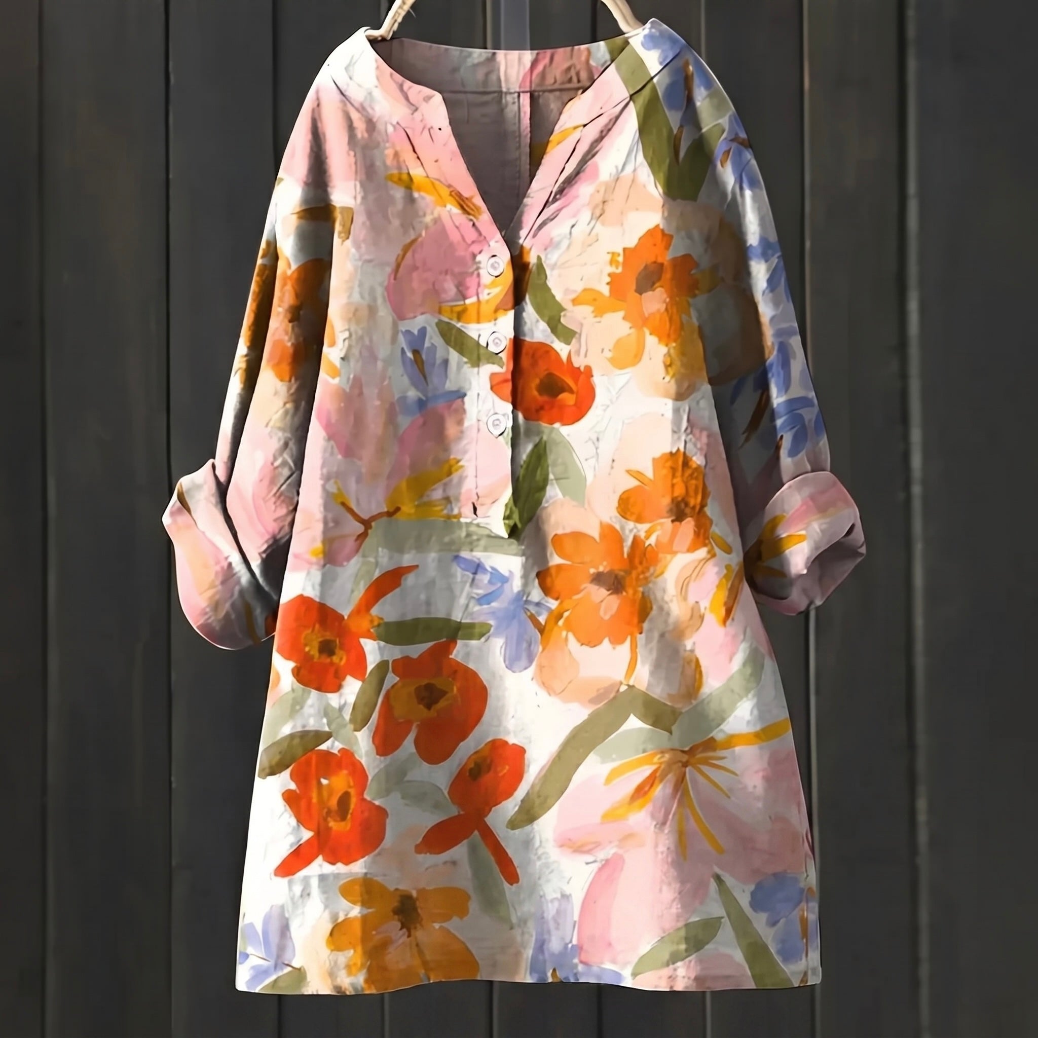 Leah - Blusa Floral Elegante y Confortable