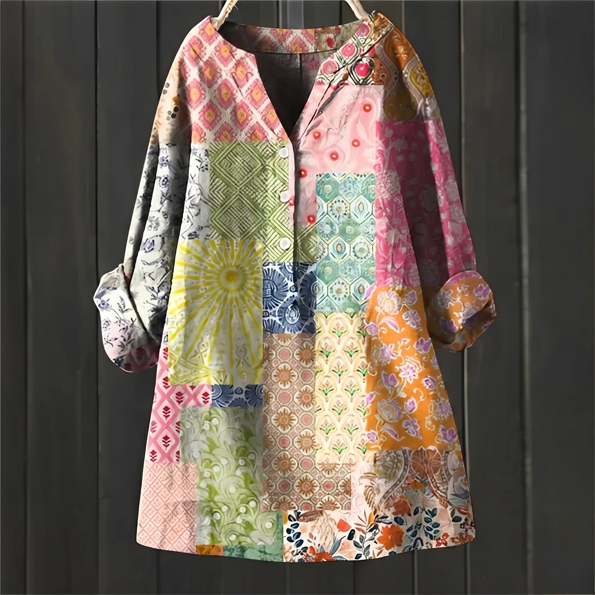 Leah - Blusa Floral Elegante y Confortable