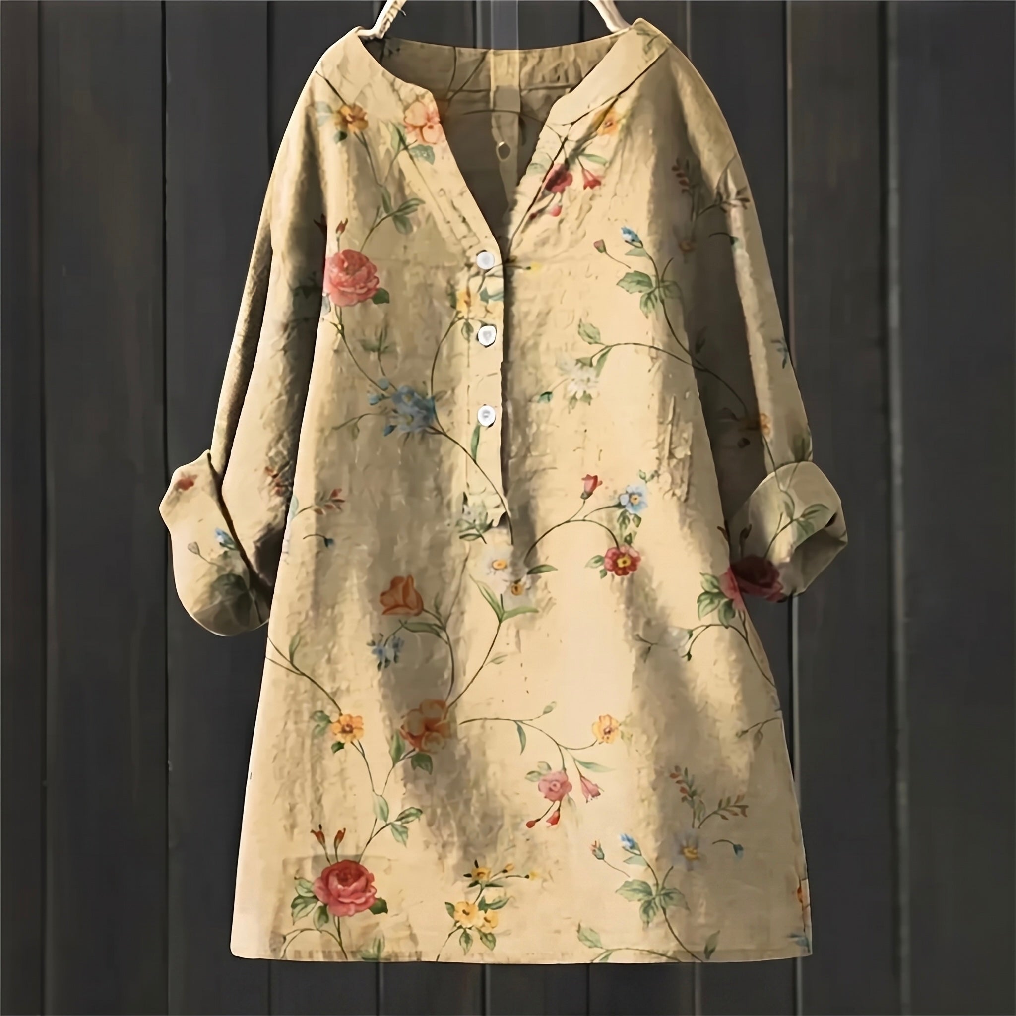 Leah - Blusa Floral Elegante y Confortable