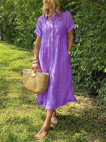 Corinne – Elegante vestido camisero para dama