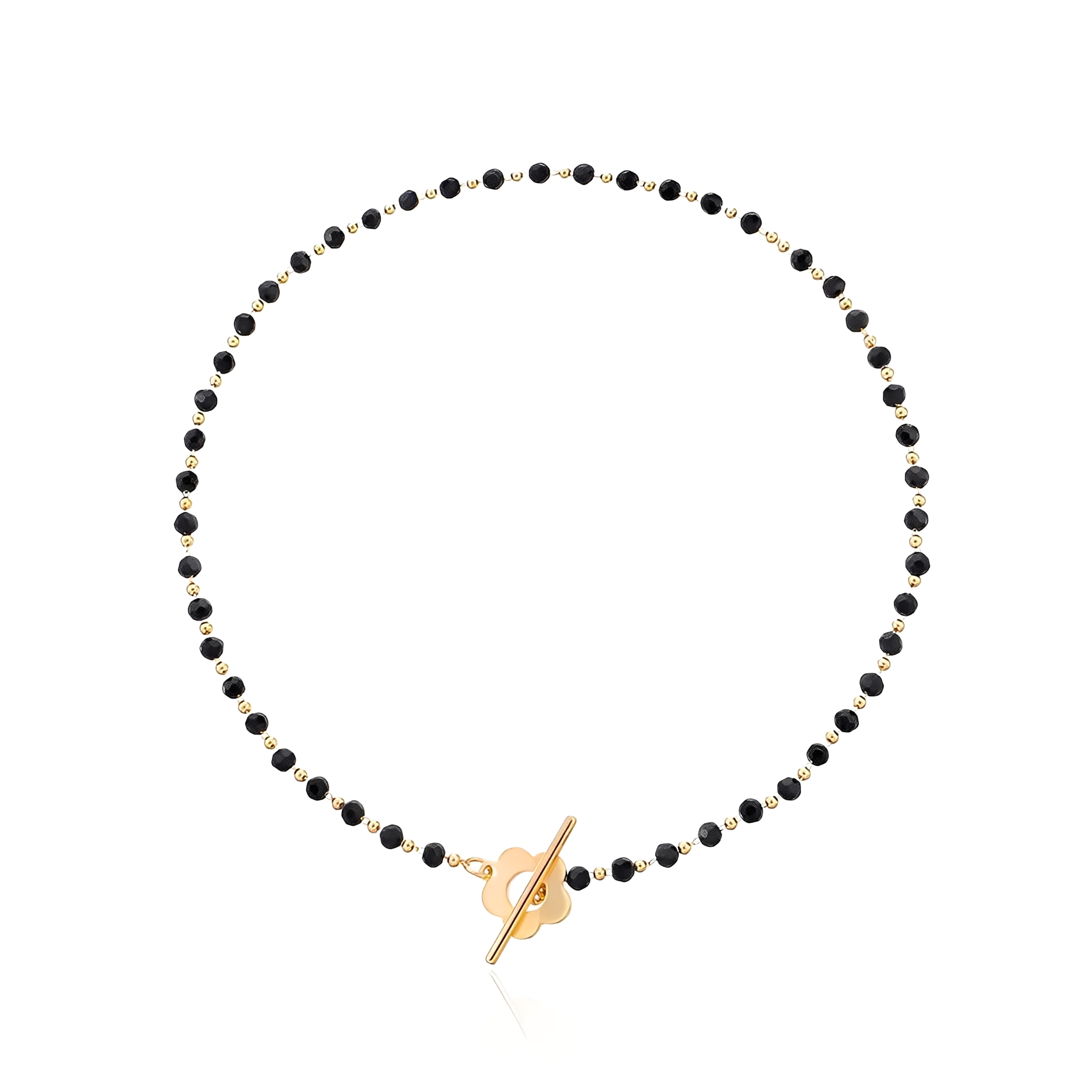 Naya - Collar choker floral con cierre de flores