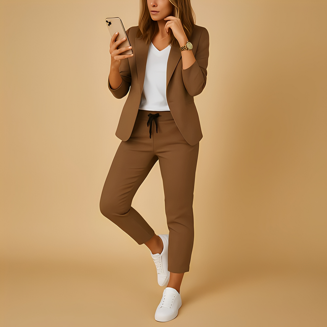 Aletha - Blazer y pantalones elegantes para mujeres