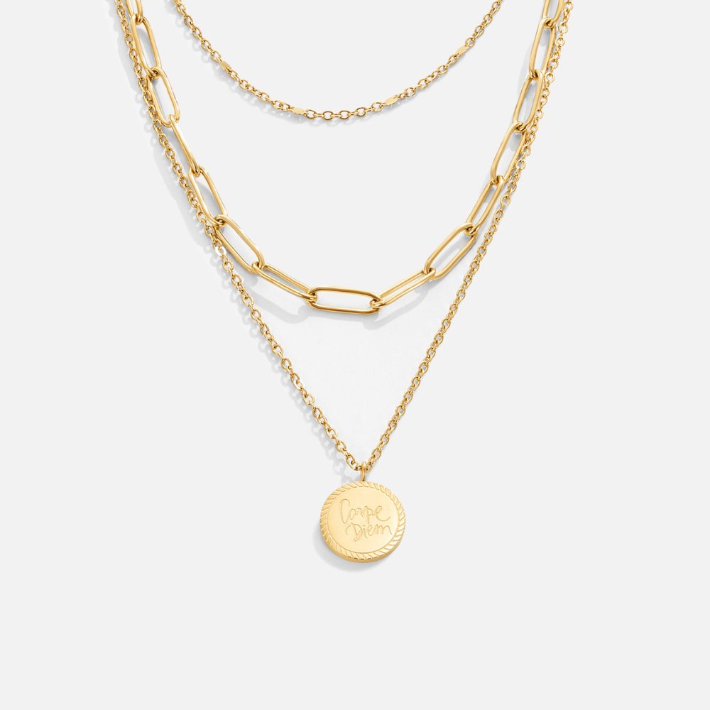 Janie – Collar estratificado con monedas