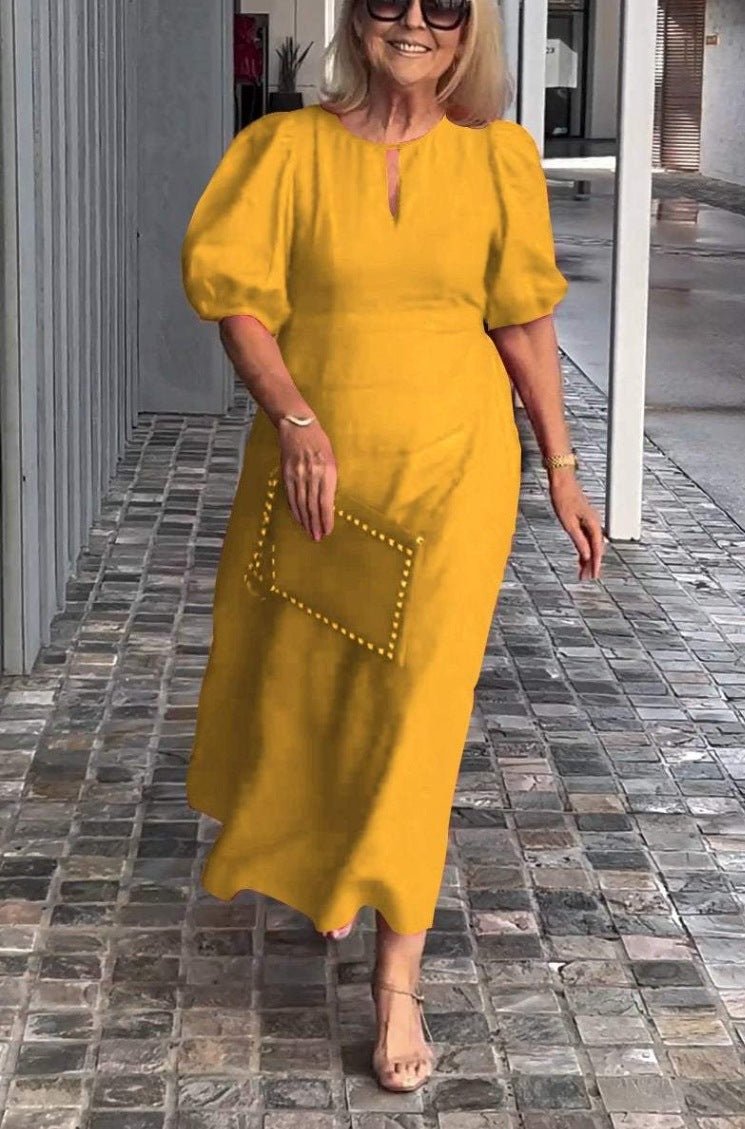 Glaidy - Vestido Midi Elegancia Clásica