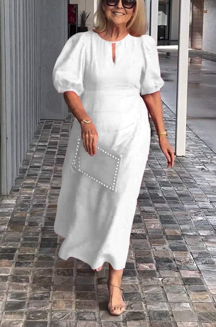 Glaidy - Vestido Midi Elegancia Clásica