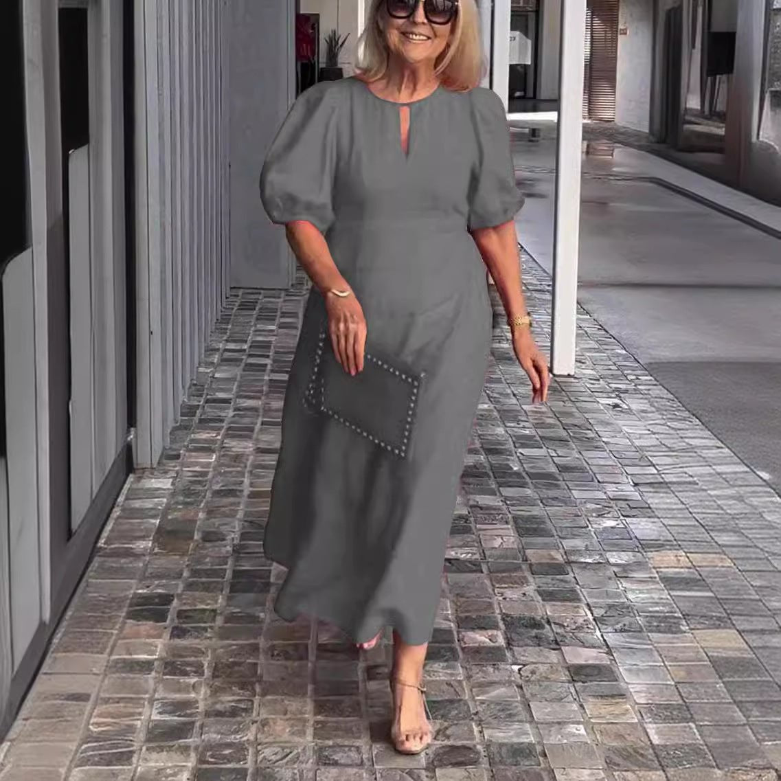 Glaidy - Vestido Midi Elegancia Clásica