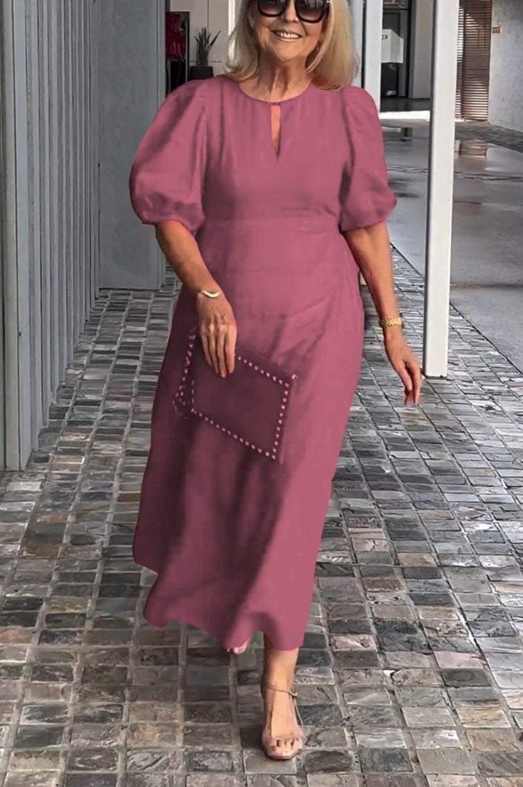 Glaidy - Vestido Midi Elegancia Clásica