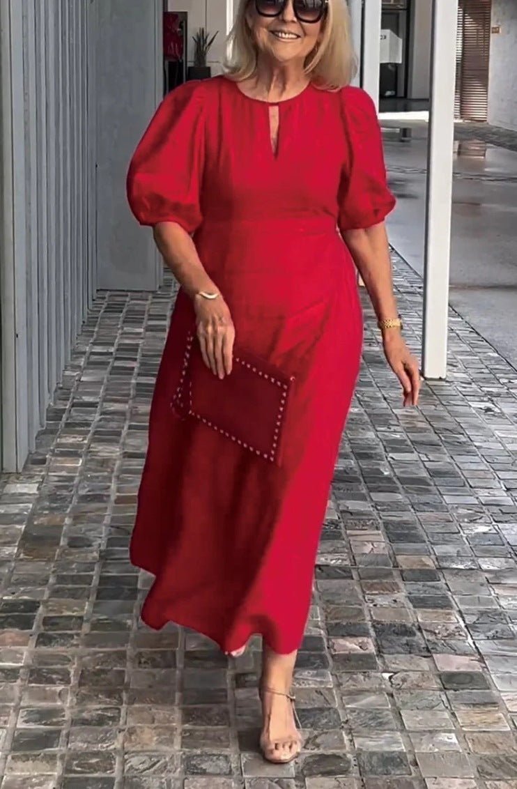 Glaidy - Vestido Midi Elegancia Clásica