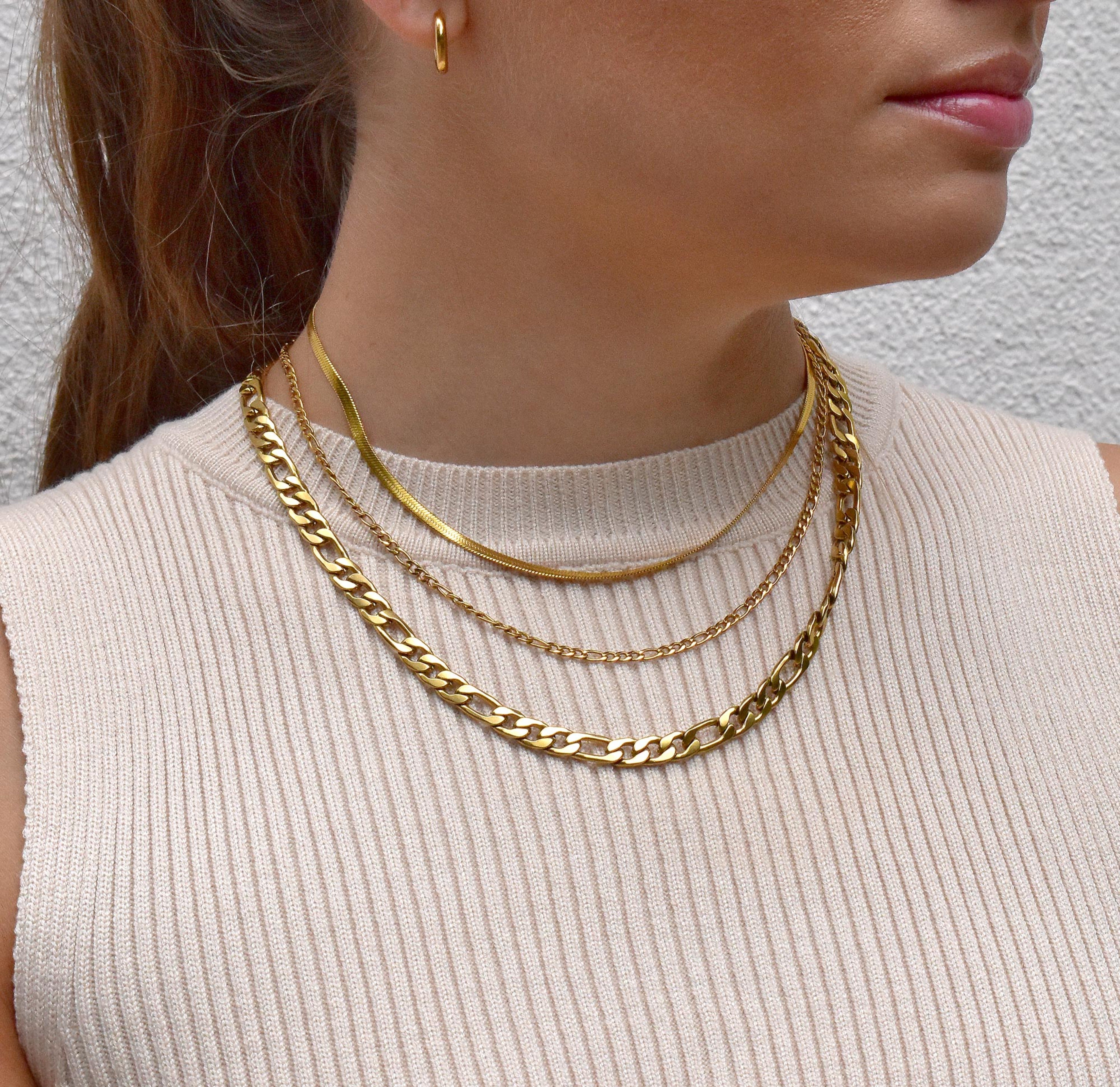 Lucienne - Collar de serpiente dorada elegante