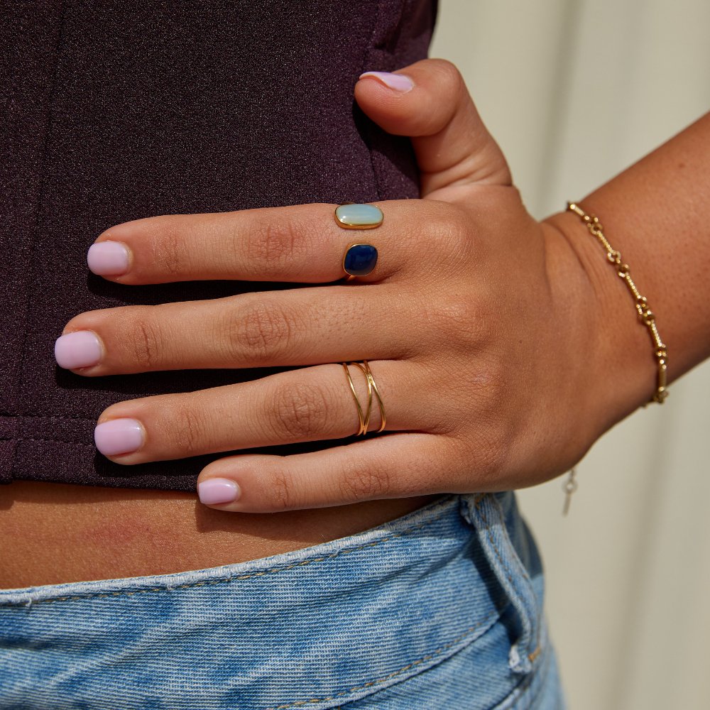 Chris – Anillo de oro bucle infinito