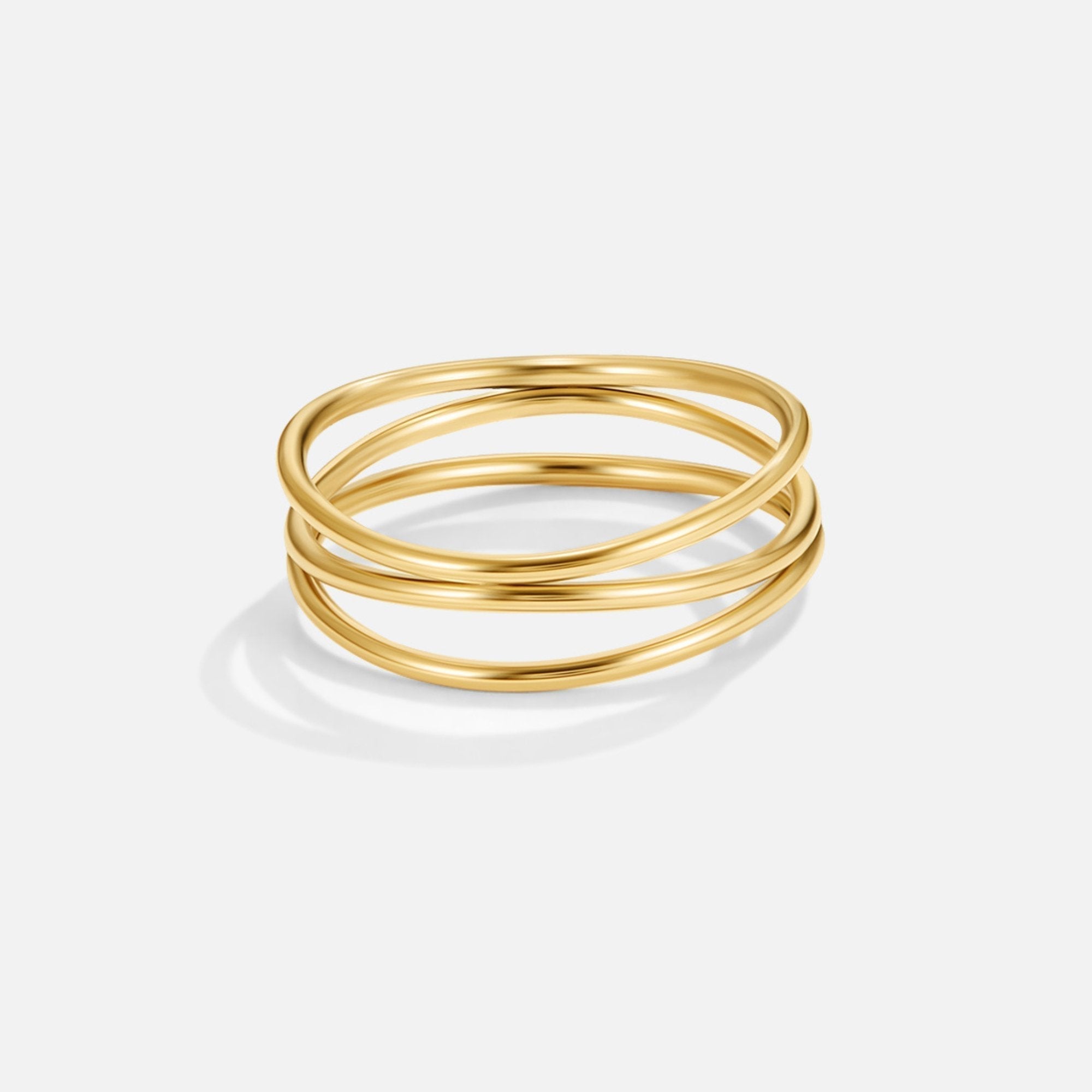Chris – Anillo de oro bucle infinito