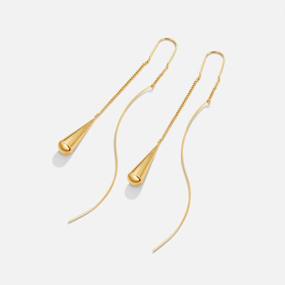 Amaris – Pendientes de gotas de oro con borlas
