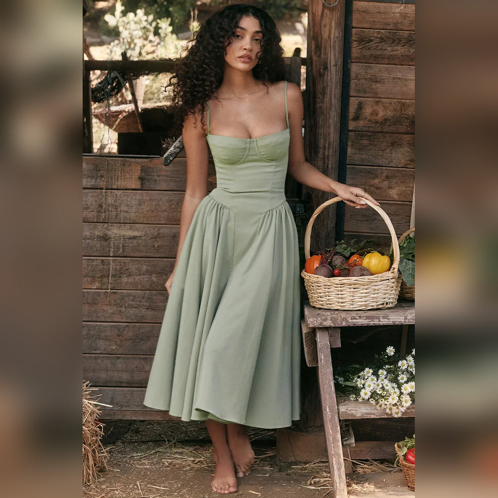 Diana - Vestido Midi con Corset