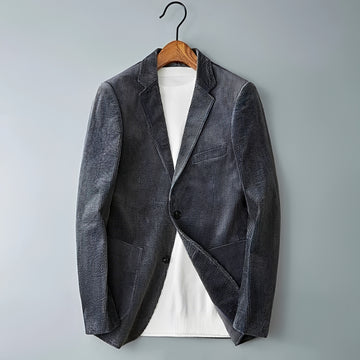 Americana para hombre con doble botonadura y solapas en muesca - Corte entallado