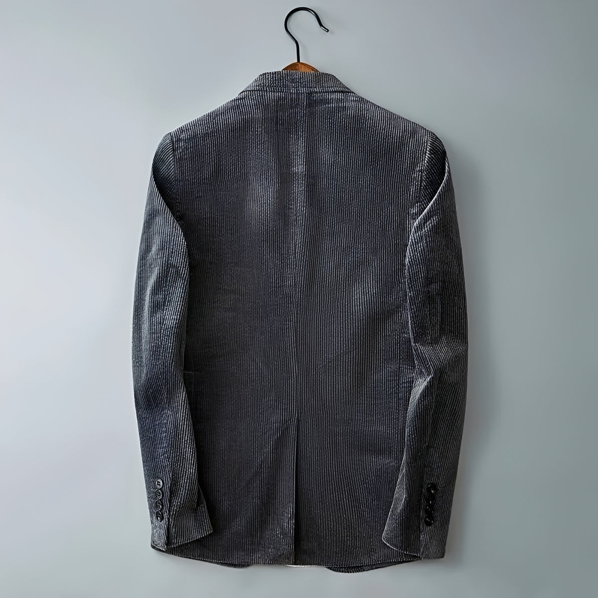 Americana para hombre con doble botonadura y solapas en muesca - Corte entallado