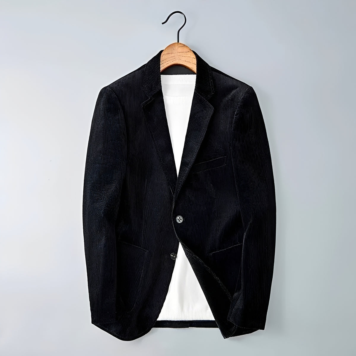 Americana para hombre con doble botonadura y solapas en muesca - Corte entallado