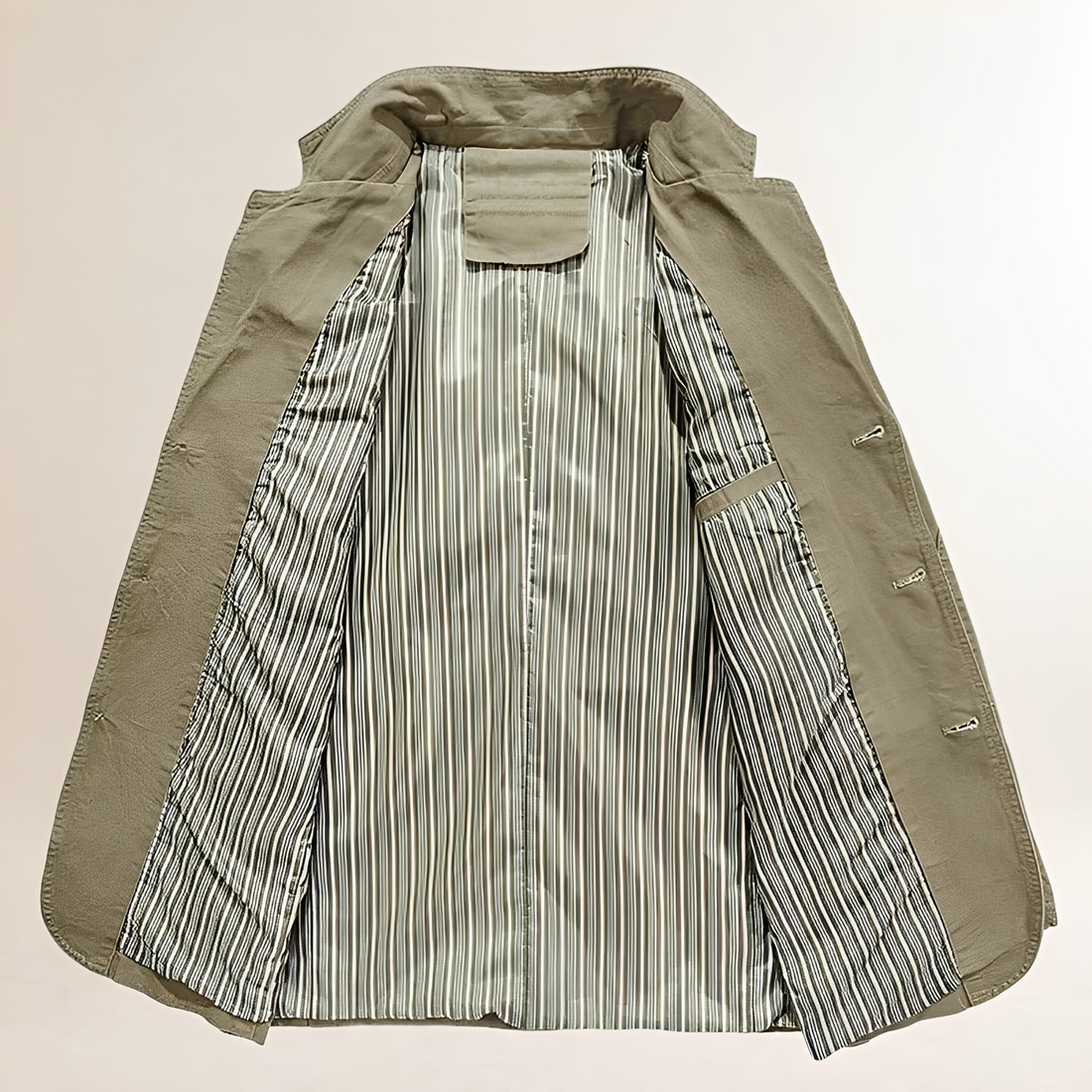 Americano casual para hombre blazer ligero de corte entallado con botones y bolsillos múltiples