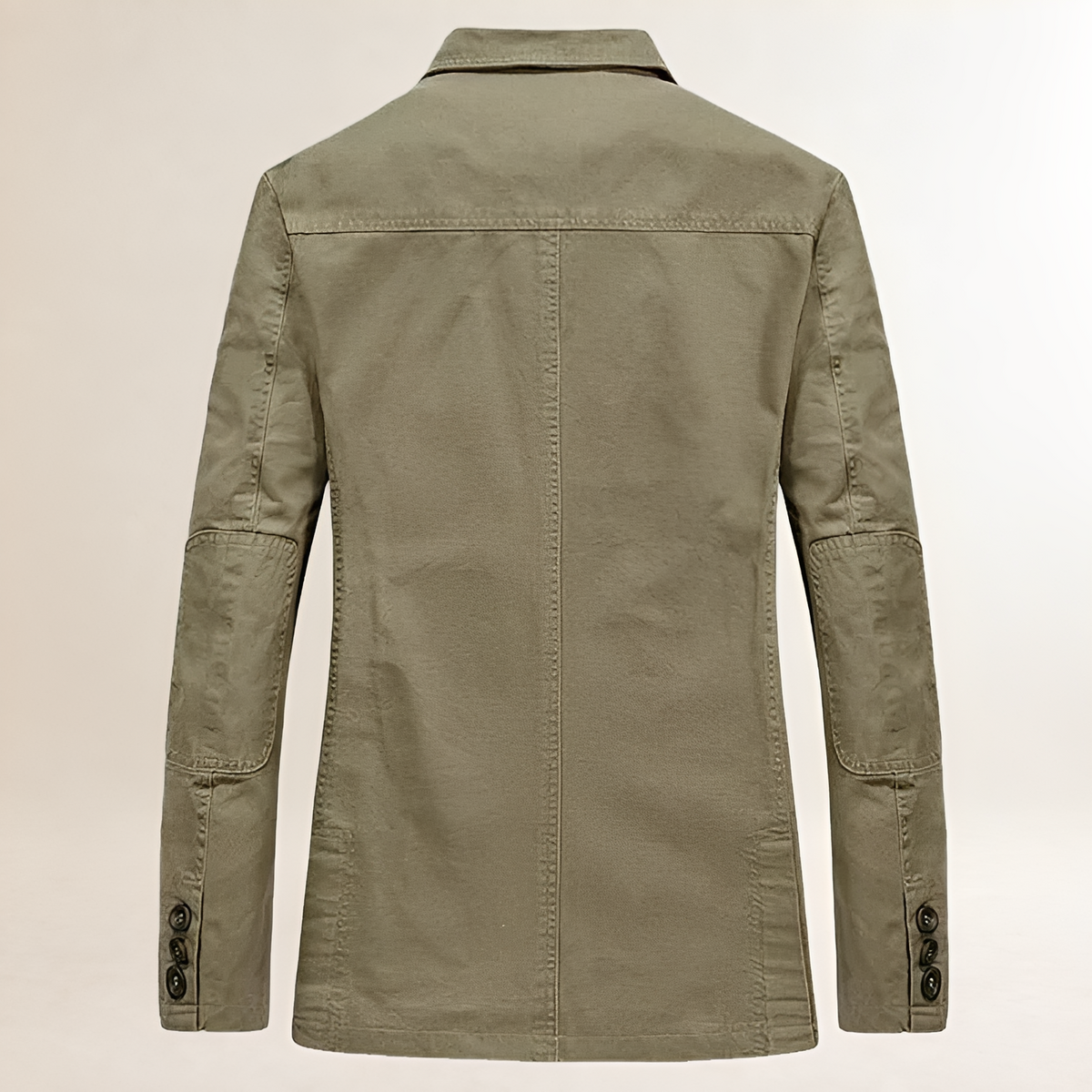 Americano casual para hombre blazer ligero de corte entallado con botones y bolsillos múltiples