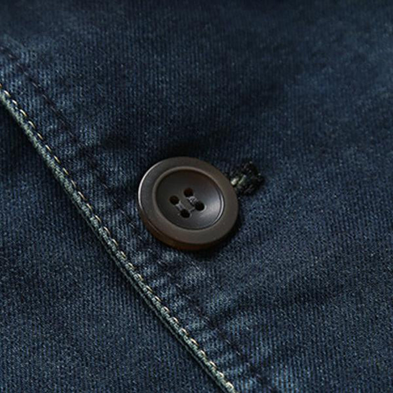 Blazer para hombre de corte entallado con bolsillos funcionales y diseño moderno