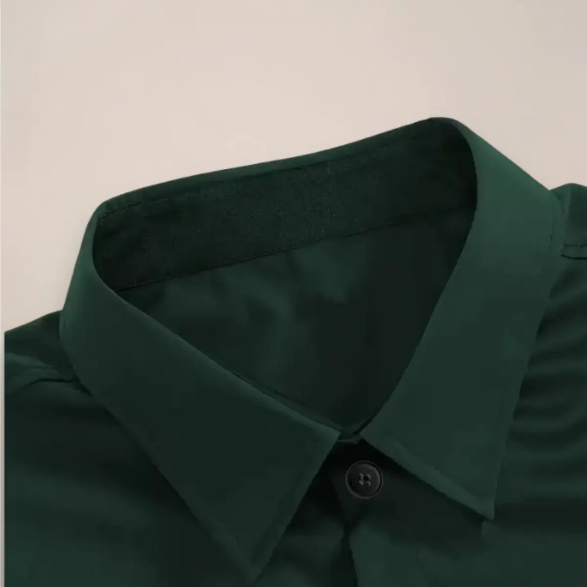 Camisa de vestir para hombre de manga larga con cierre de botones y corte slim
