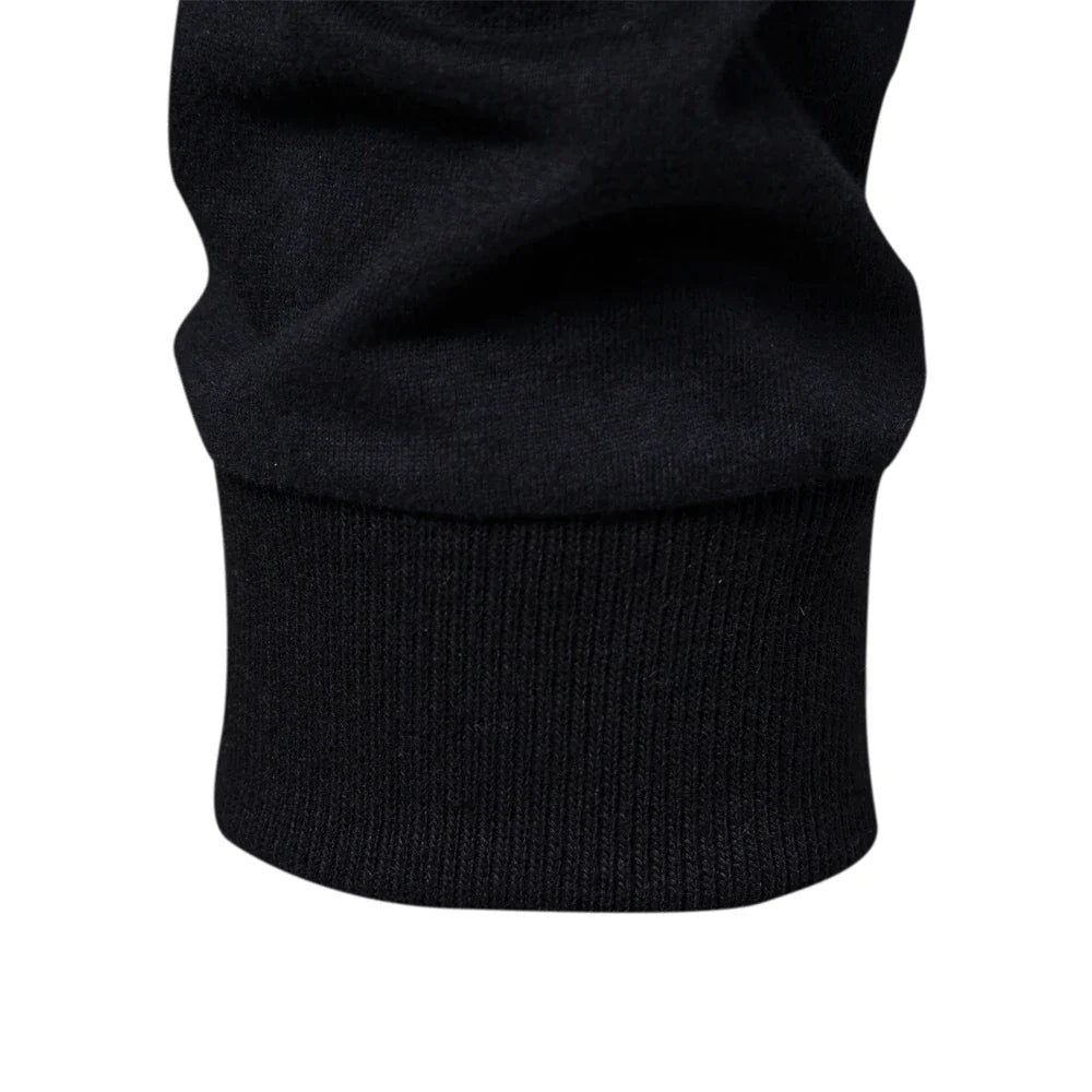 Camiseta raglán de manga larga para hombre con mangas en contraste, cuello redondo, ajuste entallado, logotipo en el pecho