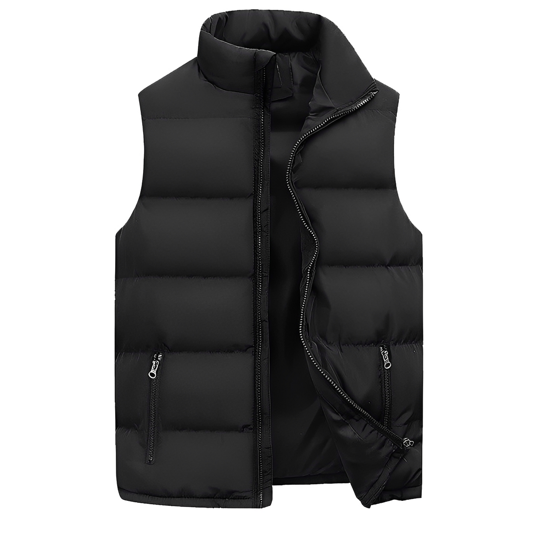 Chaleco aislante de hombre con cremallera y bolsillos ajuste casual