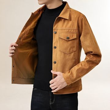 Chaqueta de Hombre de Estilo Clásico con Bolsillos en el Pecho - Corte Regular