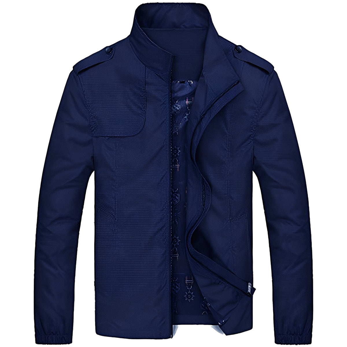 Chaqueta para hombre ligera y casual con cierre de cremallera y bolsillos