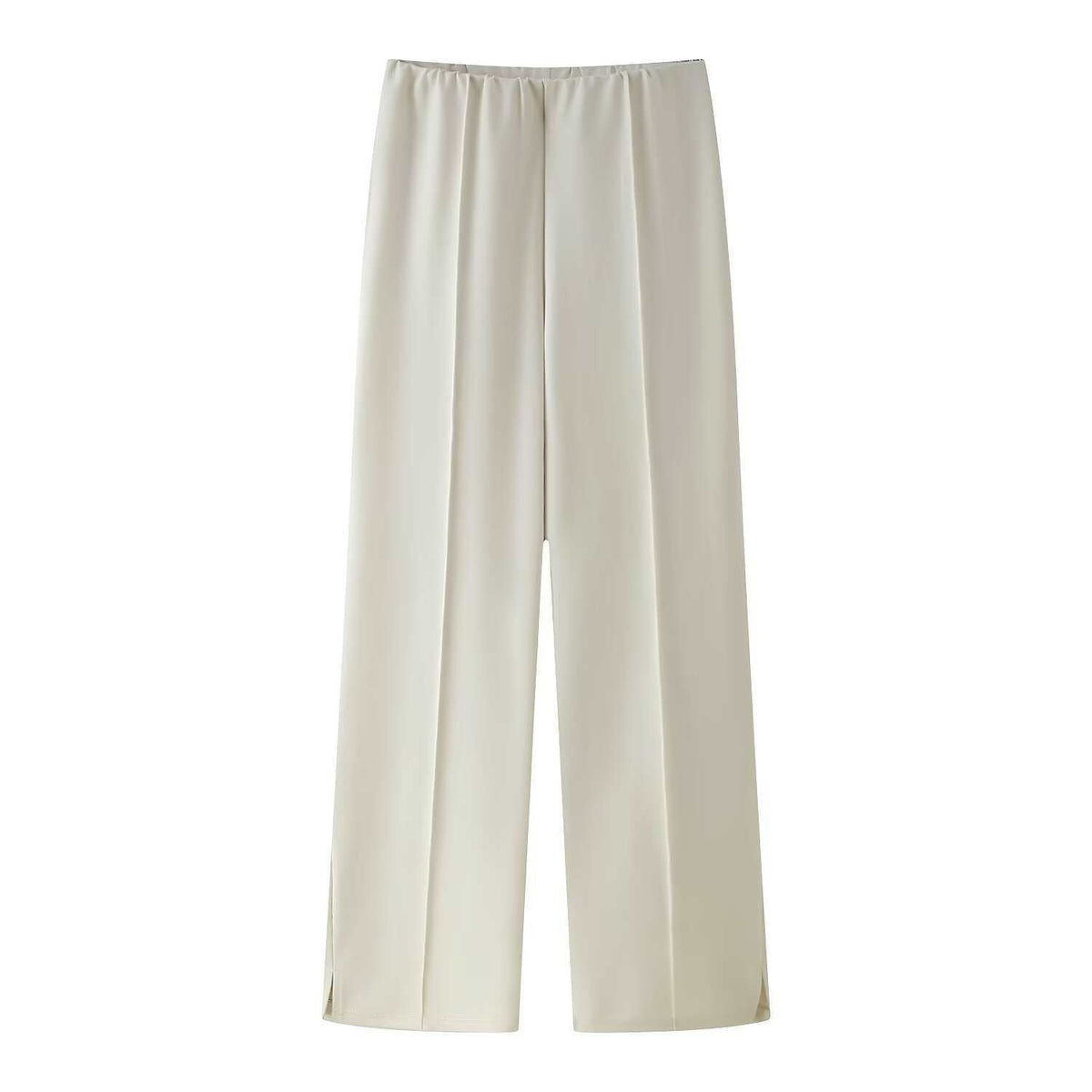 Conjunto de ropa de descanso para mujer con top de manga larga y pantalones de pierna ancha