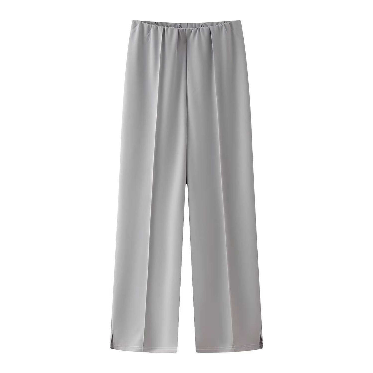 Conjunto de ropa de descanso para mujer con top de manga larga y pantalones de pierna ancha
