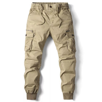 Pantalones joggers cargo para hombre con diseño táctico y cintura elástica