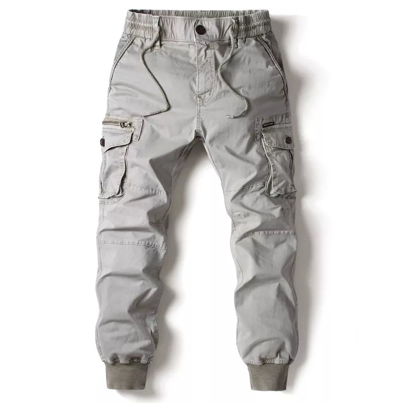 Pantalones joggers cargo para hombre con diseño táctico y cintura elástica