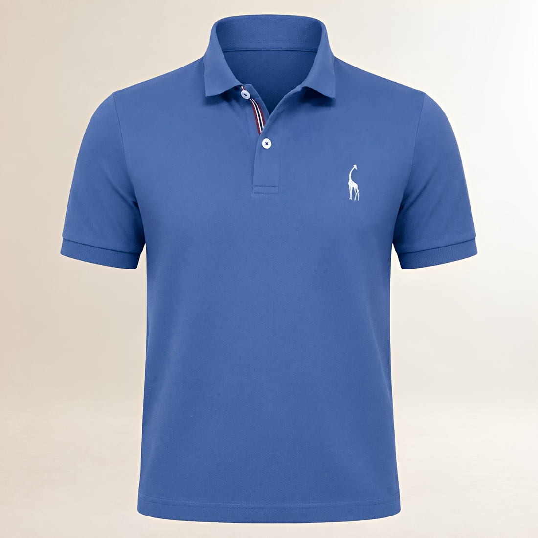 Polo hombre cuello clásico manga corta con logotipo bordado en el pecho