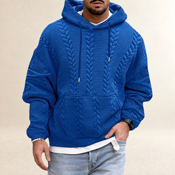 Sudadera con capucha para hombre de diseño texturizado y corte holgado