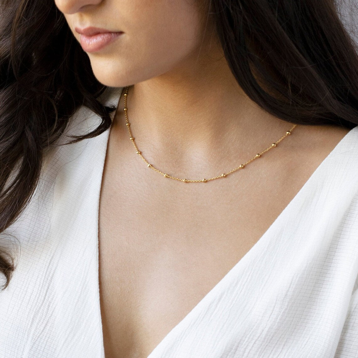 Collar Choker Satellite - Collar de Lujo Dorado