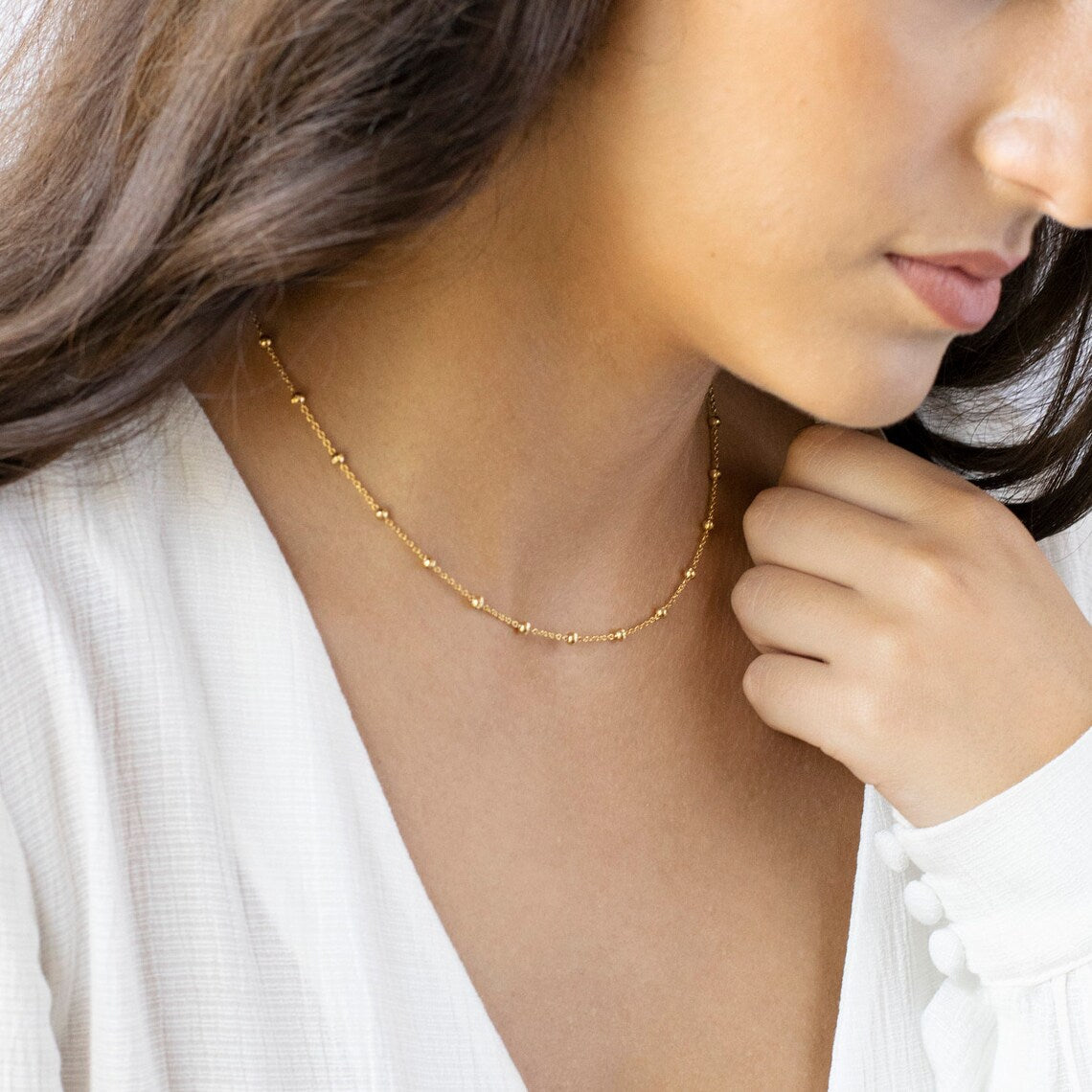Collar Choker Satellite - Collar de Lujo Dorado