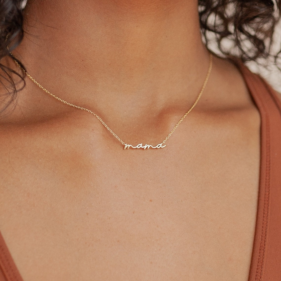 Collar delicado de mamá - collar de mamá
