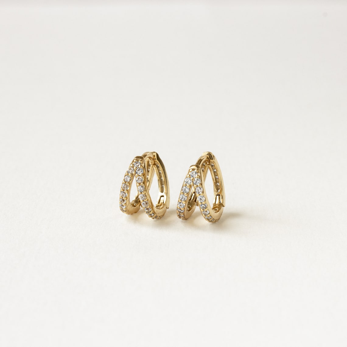 Duo-Pave-Anillo - Anillo de diamantes en incrustación