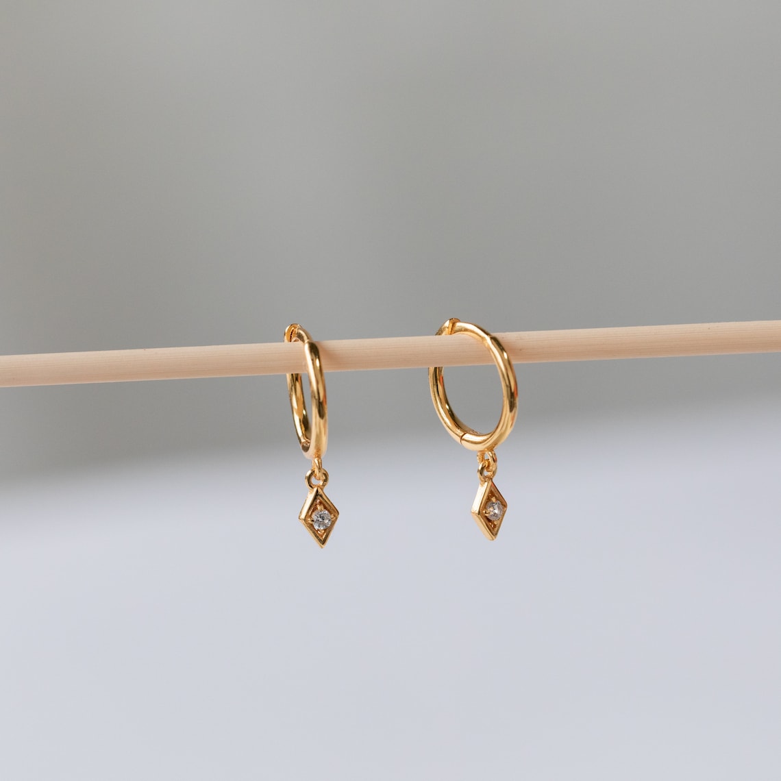 Pendientes Colgantes - Pendientes Delicados de Diamantes