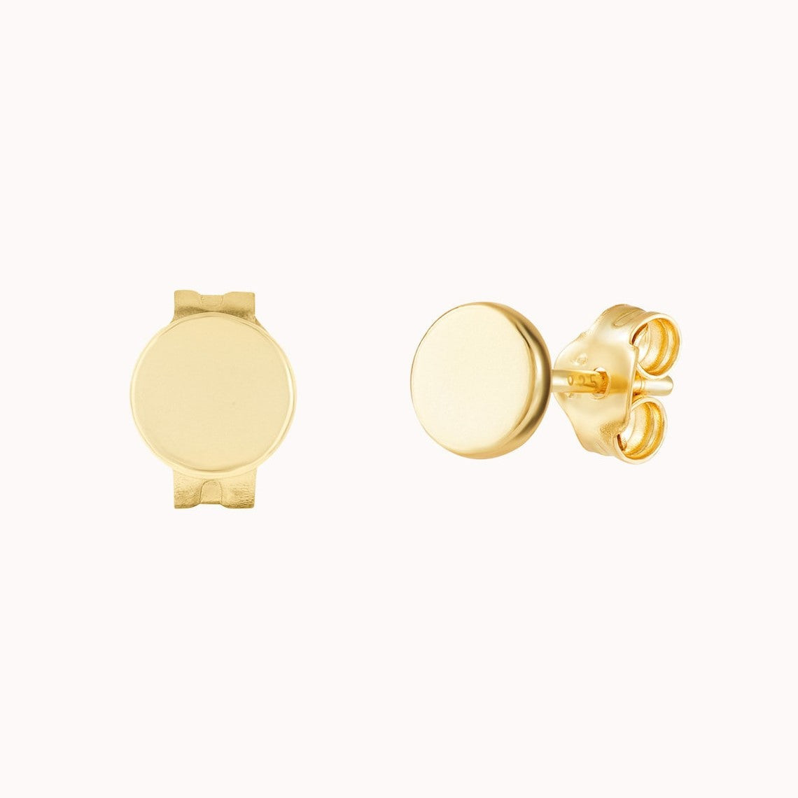 Pequeño Punto Circular - Pendientes Minimalistas
