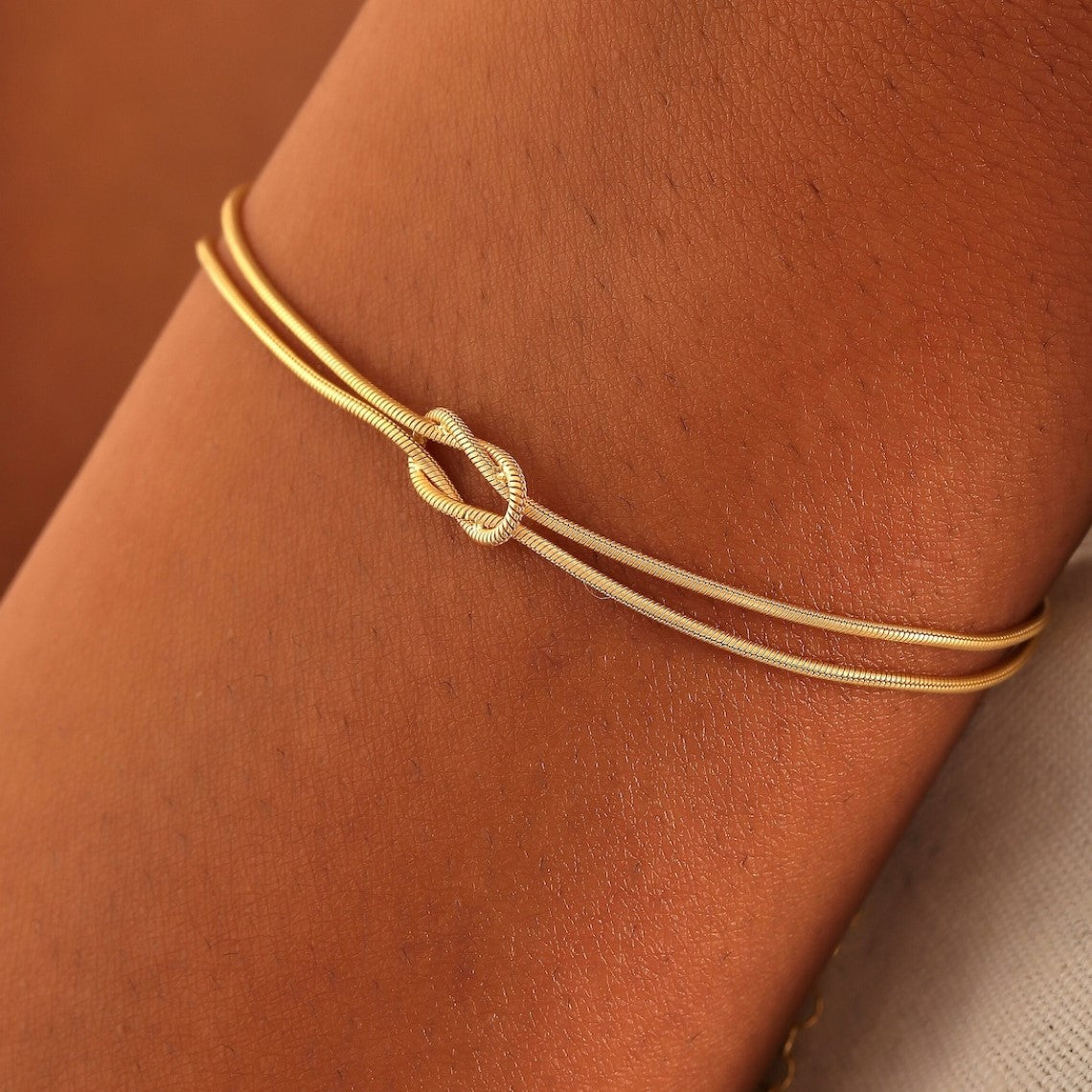 Pulsera de nudos - Pulsera de nudos de cadena de serpiente
