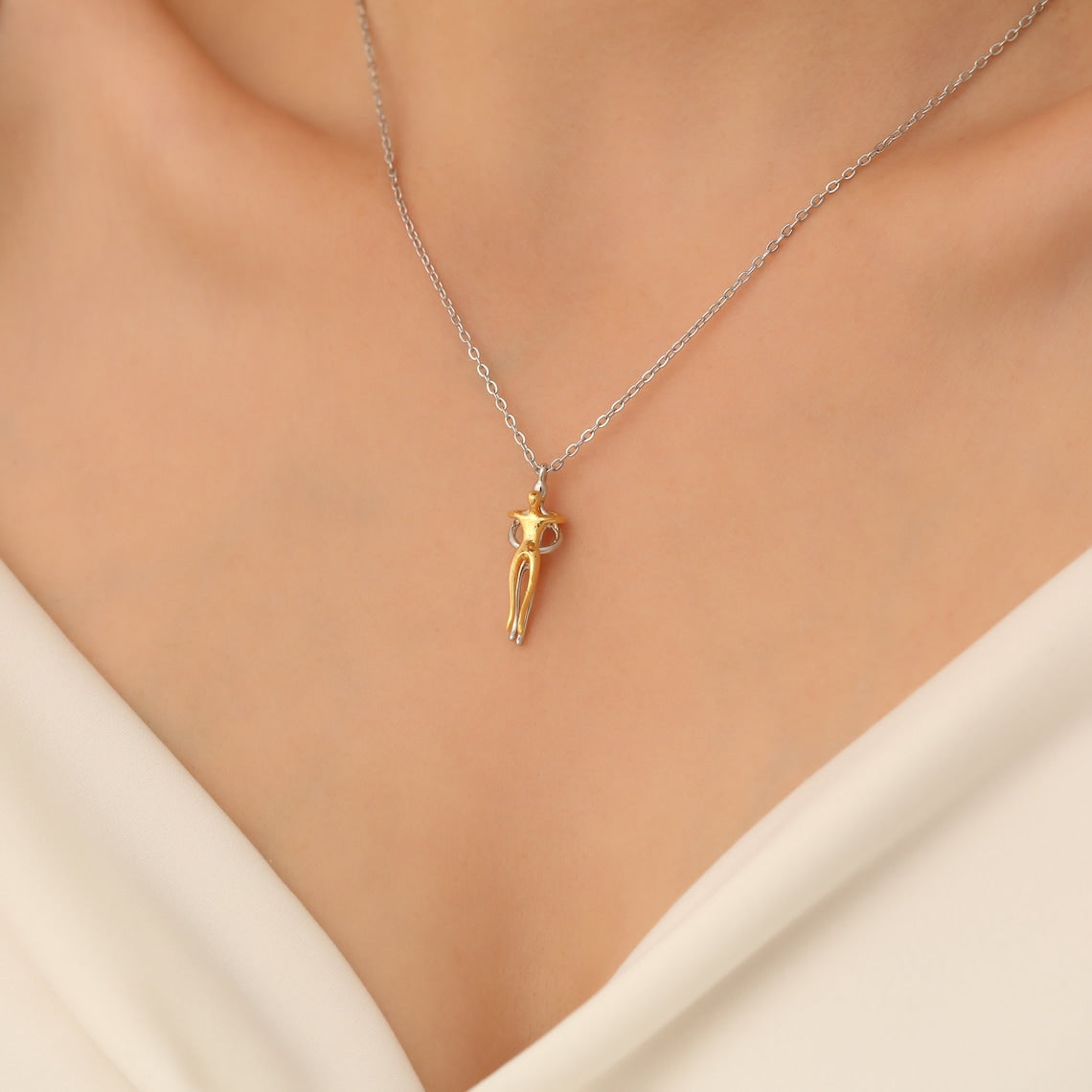 Colgante Love Hug - Collar de pareja con abrazo