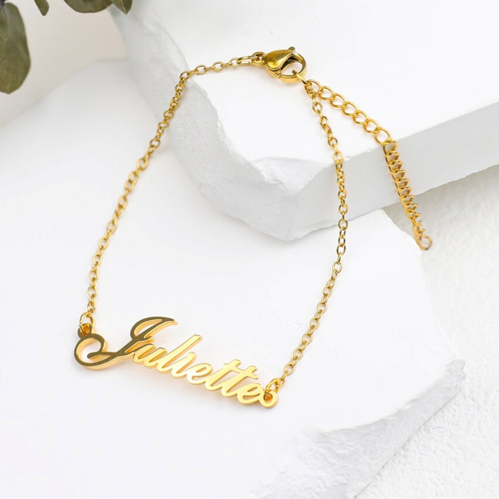 Pulsera personalizada de oro - pulsera con tu nombre
