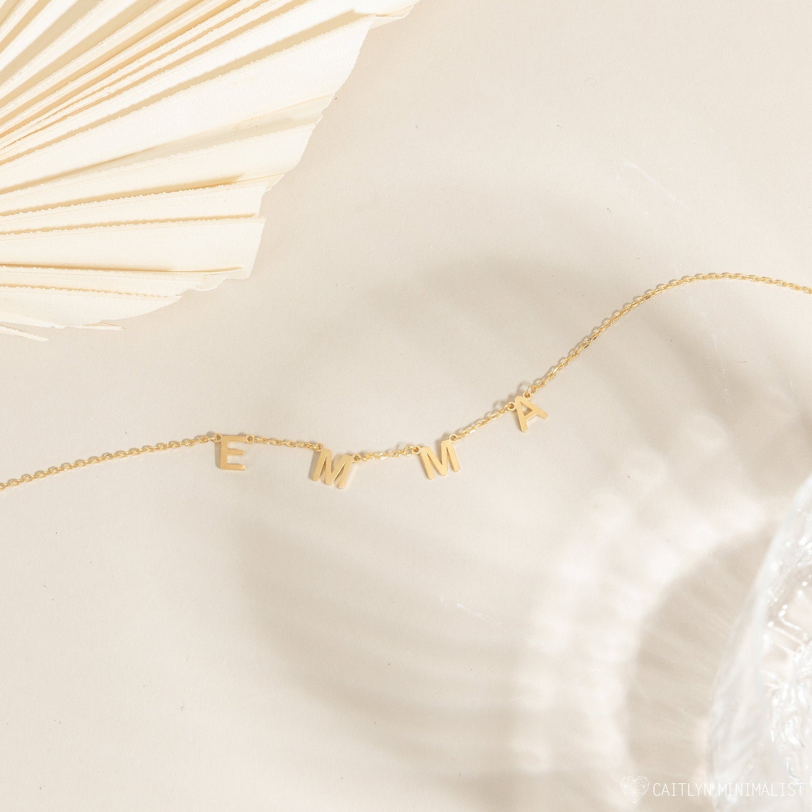 Collar con nombre de letras - Collar de nombre personalizado
