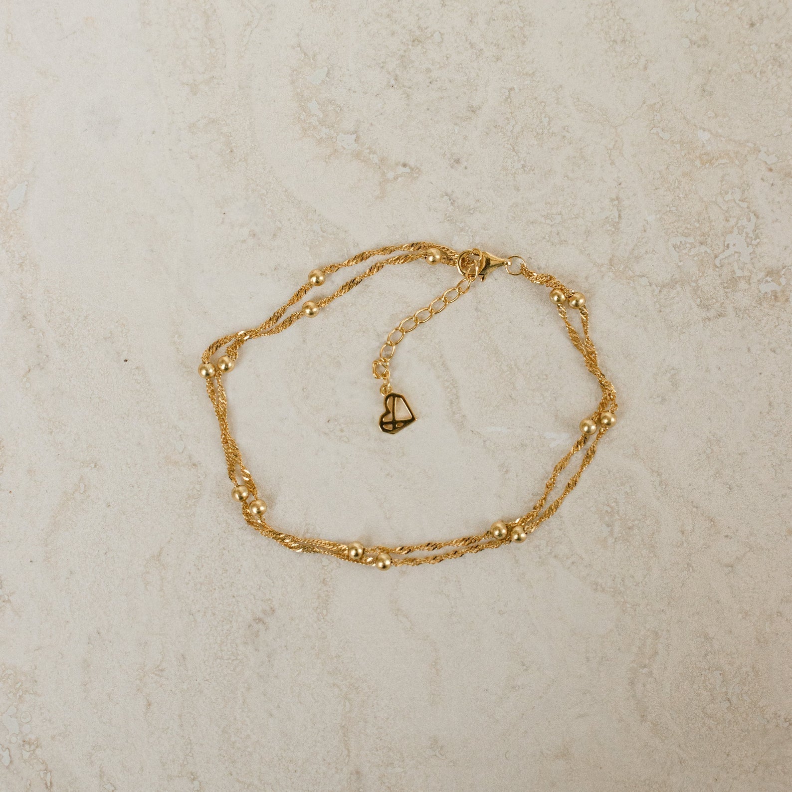 Collar doble de cuentas Ripple - Pulsera de capas