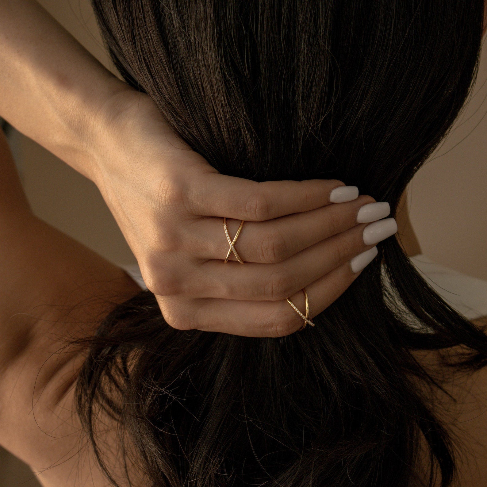 Lena – Anillo de lujo Pavé X