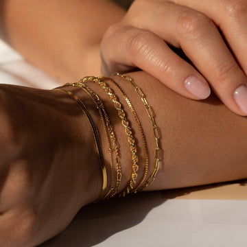 Pulseras de cadena - pulseras minimalistas en capas