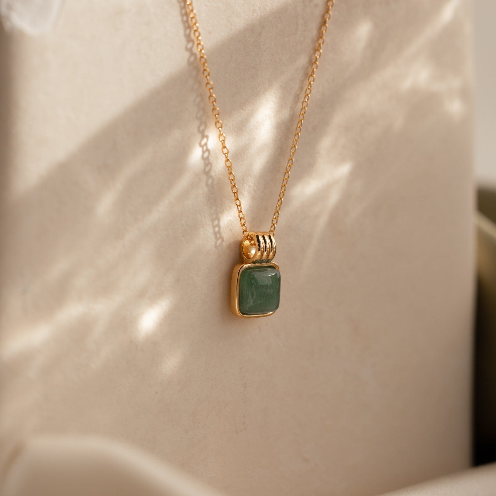 Collar de jade con colgante - Collar de jade brillante